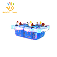 Machine de jeux de table à poisson à 6 joueurs d'occasion Simulateur de pêche à pièces Tension 220V
