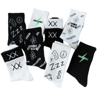 Chaussettes tricotées drôles à la mode en gros Chaussettes pour hommes de printemps