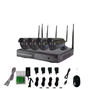 ชุดกล้องวงจรปิดไร้สาย 4Ch Wifi NVR ความละเอียด 1080P HD พร้อมระบบมองเห็นในเวลากลางคืน ตรวจจับความเคลื่อนไหว และกล้องกันน้ำ - Product Image 2