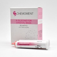 Set Masker Gusi Silikon Kaku/Elastis Kelas Laboratorium Gigi untuk Rusia, Kotak Kosong Pink Buatan Khusus