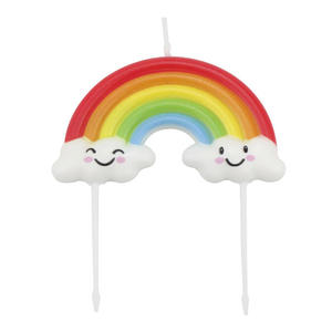 Lindo <span class=keywords><strong>Frozen</strong></span> Sun vela sonriente para niños Arco Iris dibujos animados pastel decoración Plugin para fiestas <span class=keywords><strong>cumpleaños</strong></span> Año Nuevo - Product Image 5