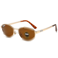 Lunettes de soleil de marque de haute qualité avec protection UV pour l'extérieur, verres en verre, monture en métal, unisexes, avec logo, vente en gros