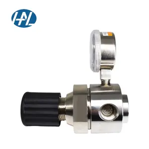 Regulador de Presión de Gas de Diafragma de Una Etapa de Acero Inoxidable 316/316L/304, Reductor Neumático de Gran Flujo - Product Image 4