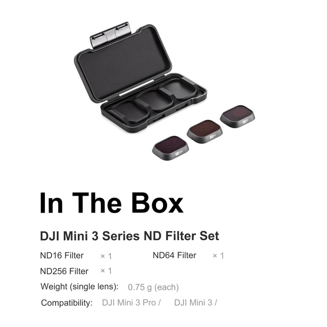 Original New DJI Mini 3 Series ND Filter Set (ND16/64/256) Drone Accessories
