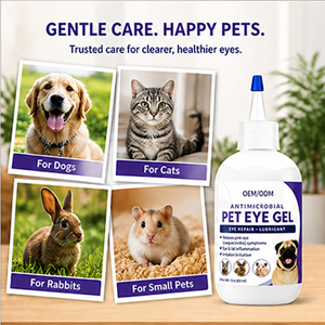 Gouttes oculaires pour chiens et chats – Éliminent la saleté oculaire et les excroissances, soulagent la sécheresse oculaire, antibactériennes, anti-démangeaisons, soin liquide pour les yeux, OEM personnalisé - Product Image 5
