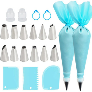 Disposable Stainless Steel Decorating Tip <strong>Set</strong> V-shaped <strong>Baking</strong> Tool Oven Safe Metal Mounting Nozzle <strong>Cake</strong> Cookie Puff Bag <strong>Set</strong> - Product Image 6