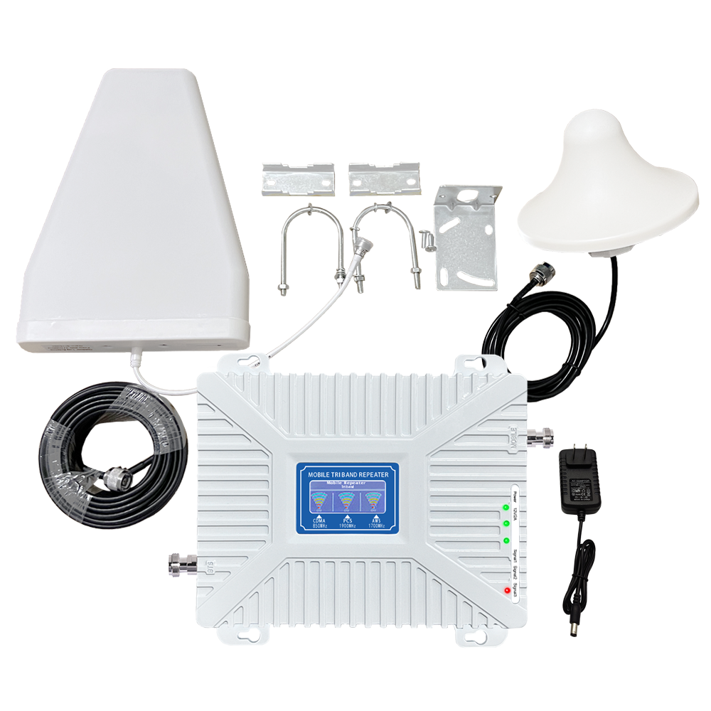 2G 3G 4G 850 1900 1700MHz Tri Band Wholesale Price Cell Signal Network  Repeater/Booster/Amplifier