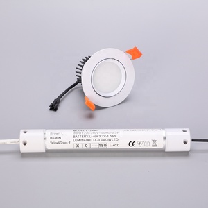 Acil Durum Aydınlatması için Dahili Pilli İnce Acil Durum Downlight Tavan Gömme Acil Durum Lambası 6W LED Yuvarlak Panel - Product Image 3