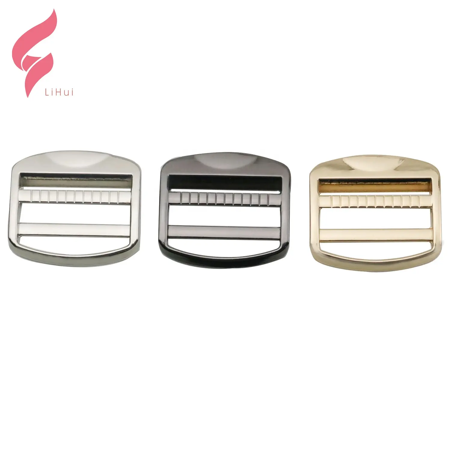 Lihui high quality Golf Belt Buckle Product Leather Golf Belt Black Sports Plate Pet Dog Collar Metal Hardware