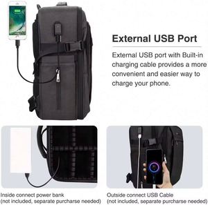 Free Sample <b>Makeup</b> Backpack Large <b>Makeup</b> <b>Case</b> for <b>Makeup</b> Artist Cosmetic Storage Organizer for Women Waterproof Travel Bag Black - Product Image 5