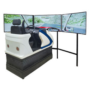 <span class=keywords><strong>Simulateur</strong></span> de conduite automobile ZG-DG-D3P en acier à six degrés de liberté avec 3 unités d'écrans LCD de 55 pouces pour une expérience de sécurité routière - Product Image 4