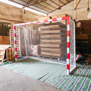 <span class=keywords><strong>But</strong></span> de football portable 3x2m d'usine, <span class=keywords><strong>but</strong></span> de handball mobile en aluminium avec roues - Product Image 4