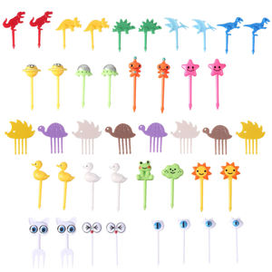 Mini fourchettes à fruits Kawaii Dinosaure Canard Oiseau Boîte à bento pour enfants Lonchera avec cure-dents <span class=keywords><strong>Pics</strong></span> alimentaires pour les déjeuners - Product Image 1