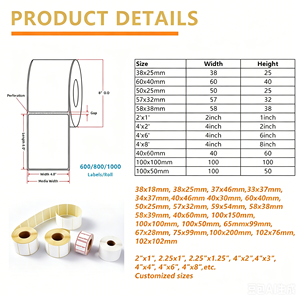 Etiqueta Autoadhesiva Resistente al Aceite, de Grado Alimenticio, para Transferencia, Impresa a Medida, Tamaño 4x6, Rollo de Etiquetas Térmicas Directas con Código de Barras, 500 Unidades - Product Image 4