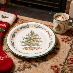 Assiettes jetables à thème de Noël <span class=keywords><strong>vintage</strong></span>, fournitures pour fêtes et vacances, pour le dîner de Noël <span class=keywords><strong>en</strong></span> famille, <span class=keywords><strong>assiette</strong></span> <span class=keywords><strong>en</strong></span> papier - Product Image 3