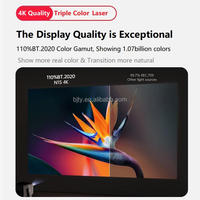 Projecteur laser DLP JMGO N1S 4K Android 12, 1200 lumens, 60-150 pouces, HDR, 3D, stéréo HIFI, portable, MEMC, intelligent, sans fil, home cinéma