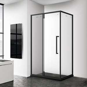 Mamparas de Ducha de Estilo Industrial de Vidrio Templado Personalizadas JOMOO OEM, Marco de Acero Inoxidable SUS304, Mampara de Ducha Rectangular de Vidrio para Baño - Product Image 1