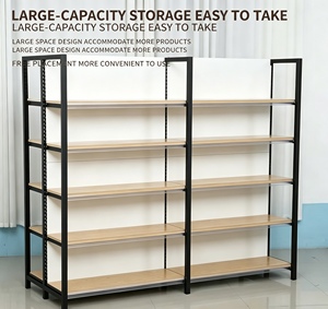Étagères de présentation métalliques double face robustes JCL, capacité 50 kg/étagère, prix de gros usine pour hôpitaux et supermarchés - Product Image 3
