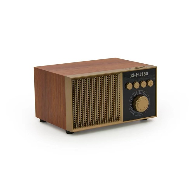 New XM-U150 for 5.0 Speaker Stand Subwoofer Retro Portable Computer Wireless Card-Insertion FM Plastic Small Speaker