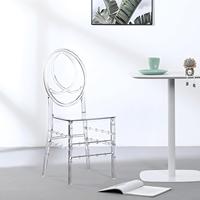 Nouvelle Chaise d'Événement Empilable en Acrylique Transparent Démontable, Chaise de Banquet Moderne en Plastique pour Loisirs et Mariages