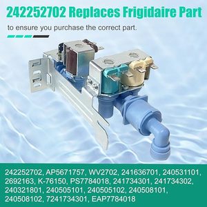 Valve <span class=keywords><strong>d</strong></span>'entrée <span class=keywords><strong>d</strong></span>'<span class=keywords><strong>eau</strong></span> pour réfrigérateur 242252702 pour Frigidaire Kenmore Electrolux Crosley, compatible avec les références 240531101, 241734301, WV2702 - Product Image 6