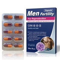 Capsules de fertilité pour hommes Herbkure, soutient la fonction reproductive masculine, soin des ovaires, racine de maca, ginseng, Wuhan Chine, emballage en boîte