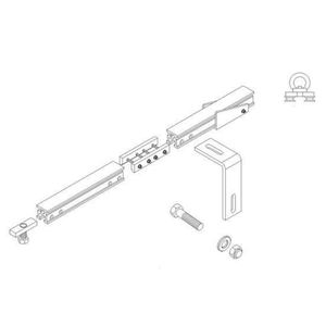 Sistema de prevención de caídas de riel rígido horizontal Sistema de línea de vida de riel de anclaje horizontal - Product Image 2