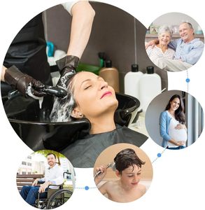 Équipement de salon très abordable : Bac à shampoing pliable, lavabo pour cheveux - Product Image 5