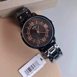 <span class=keywords><strong>Montre</strong></span> de luxe pour femme <span class=keywords><strong>Guess</strong></span> W0933L3, boîtier <span class=keywords><strong>en</strong></span> acier inoxydable plaqué <span class=keywords><strong>or</strong></span> rose 40 mm, design simple, chronographe à aiguilles, 30 m WR, quartz - Product Image 2
