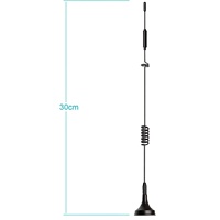 Antenne cellulaire polarisée verticale 4G LTE 8dBi avec base magnétique, fréquence 698-2700 MHz, connecteur mâle, câble RG174 de 3m, omnidirectionnelle