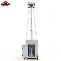 Torre CCTV Cúbica Compacta con Mástil de 6m, Cuerdas Antiviento y Cámaras Opcionales para Vigilancia