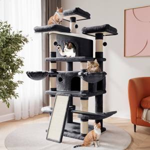 Kualitas tinggi mewah Multi Level bermain bunga kucing Pohon Menara Rumah garuk kucing fleksibel mewah besar - Product Image 1