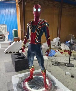 Statua di <span class=keywords><strong>SpiderMan</strong></span> Personalizzata di Alta Qualità a Grandezza Naturale 1:1, Scultura di Supereroe in Fibra di Vetro, Grande Figura d'Azione Cinematografica per Decorazione Interna ed Esterna - Product Image 3