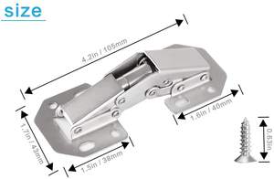 YABELY 304/fer/acier laminé à froid charnière de pont de grenouille à fermeture souple de haute qualité pour porte dissimulée - Product Image 6