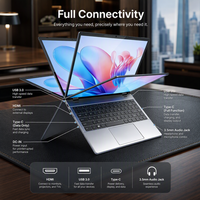 Nouvel ordinateur portable tactile pliable à 360° de 15,6 pouces, processeur AMD Ryzen 3, Windows 11, ordinateur portable professionnel et éducatif, tablette 2 en 1