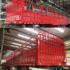 Manufacture 3 Axle 60 Ton Truck <b>Trailer</b> Fence Stake Cargo Semi <b>Trailer</b> - Product Image 6