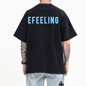 Tùy Chỉnh In Ấn Biểu Tượng Thời Trang Thời Trang Quá Khổ T-Shirt Drop Shoulder Cotton Áo Thun Cho Nam Giới - Product Image 2