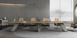 Mesa de Conferencia de Oficina de Madera Duradera, Ecológica y Moderna Personalizada para Uso Comercial y en Oficinas Domésticas - Product Image 2