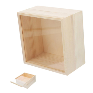 Customized Storage Wooden Box With Acrylic Lid Vintage Clear Acrylic Box Tray With Lid Wood Storage Case Box