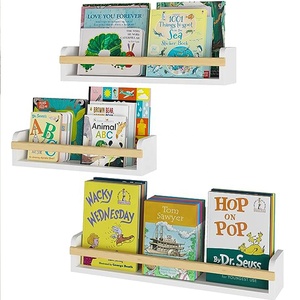 Lukywind personnalisé vente en gros ensemble de 3 pépinière blanc affichage décor flottant <span class=keywords><strong>brut</strong></span> <span class=keywords><strong>planche</strong></span> unité étagère blanc mur étagère à livres - Product Image 6