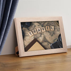 कारखाने प्रत्यक्ष थोक कस्टम 5x7 डेस्कटॉप चित्र प्रदर्शन फोटो फ्रेम लोहे की दीवार घुड़सवार लकड़ी फ्रेम - Product Image 3