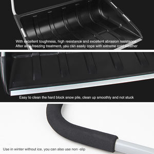 Outil de déneigement robuste portable grande <span class=keywords><strong>pelle</strong></span> à <span class=keywords><strong>neige</strong></span> avec poignée en U pour la maison allée garage arrière-cour - Product Image 5