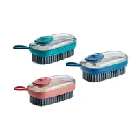 Automatic Brush Cleaner Liquid Soap Dispenser Dish Washing Laundry Shoe Brush Kitchen Cleaning Brush Bathroom Cleaning Tools
