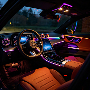 ไฟ Ambient Light สำหรับรถยนต์ W206 Mercedes Benz C-class ปี 2022-2025 โคมไฟภายใน 4D หมุนได้ ทวีตเตอร์ ไฟพนักพิงหลัง ช่องลมแบบกังหัน - Product Image 1