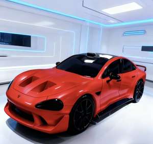 نحت سيارة عتيق من الألياف الزجاجية للحديقة/إنتاج سيارة نحت بسيط - Product Image 4