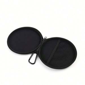 Étui personnalisé pour lecteur CD, petit étui rigide noir en EVA pour CD/DVD avec poche en filet - Product Image 5