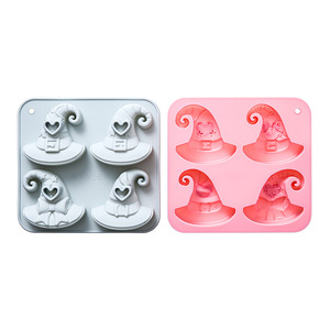 Moldes de Silicona para Pastel con Diseño de Sombrero de Bruja, Reutilizables, de Grado Alimenticio, Lindos Moldes Magnéticos de Silicona para Chocolate, Dulces y Hielo - Product Image 4