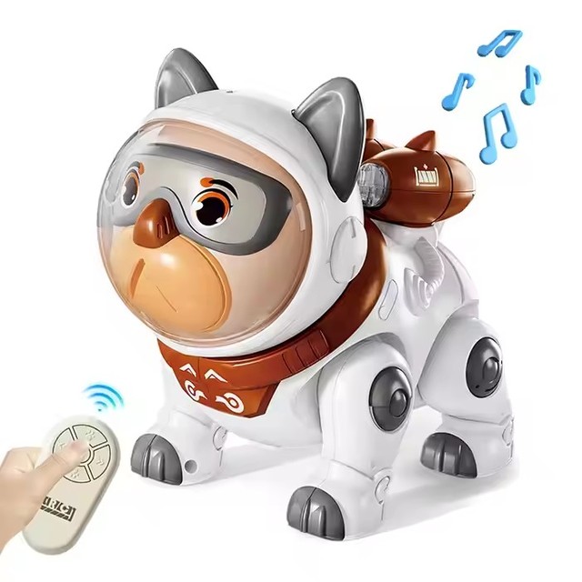 Intelligent Remote Control Robot Dog Toy Shar-pei Dog Space Technology Children's Educational Toys Explosive Electric Machinery