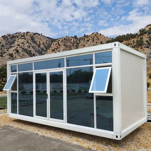 <span class=keywords><strong>Maison</strong></span> conteneur modulaire préfabriquée extensible 20ft 40ft en panneaux sandwich d'acier, design moderne en kit - Boutique/Villa personnalisée écologique - Product Image 4