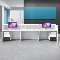 Petit comptoir de caisse Société Restaurant Réception Spa Salon Réception Bureau Usine Mobilier moderne de luxe bon marché OEM Panneau ODM